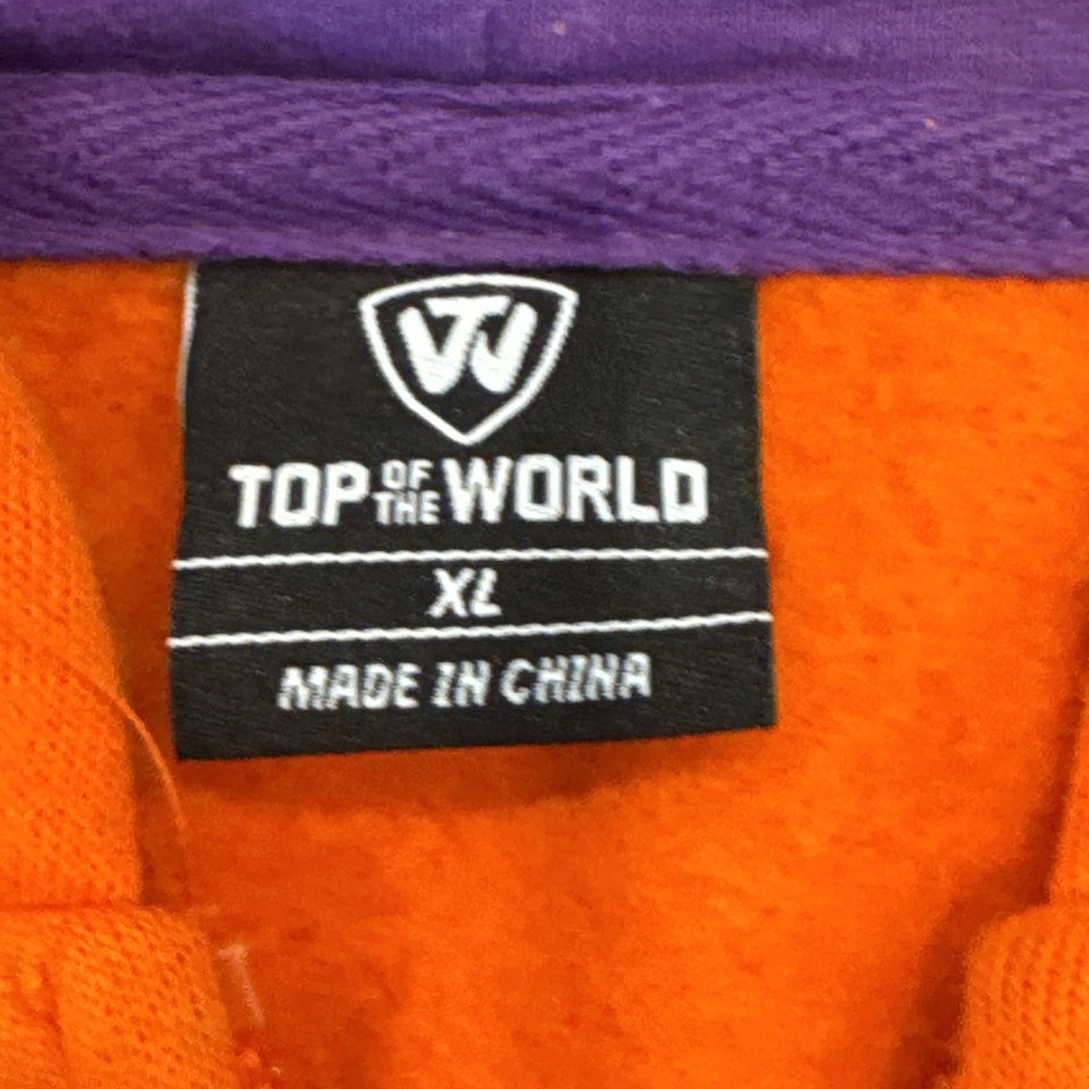 Clemson Tigers Top of the World Long Sleeve Full Zip Hooded Jacket Size XL #769 - Picture 4 of 8